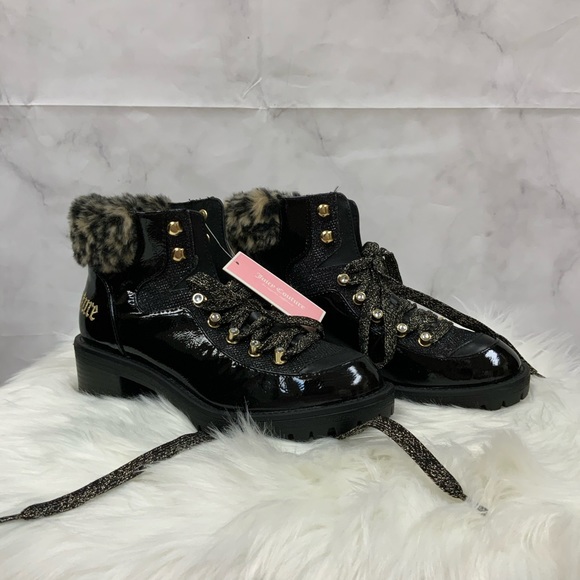 NWT Juicy Couture Indulgence Faux Fur Hiker Bootie - Picture 4 of 10